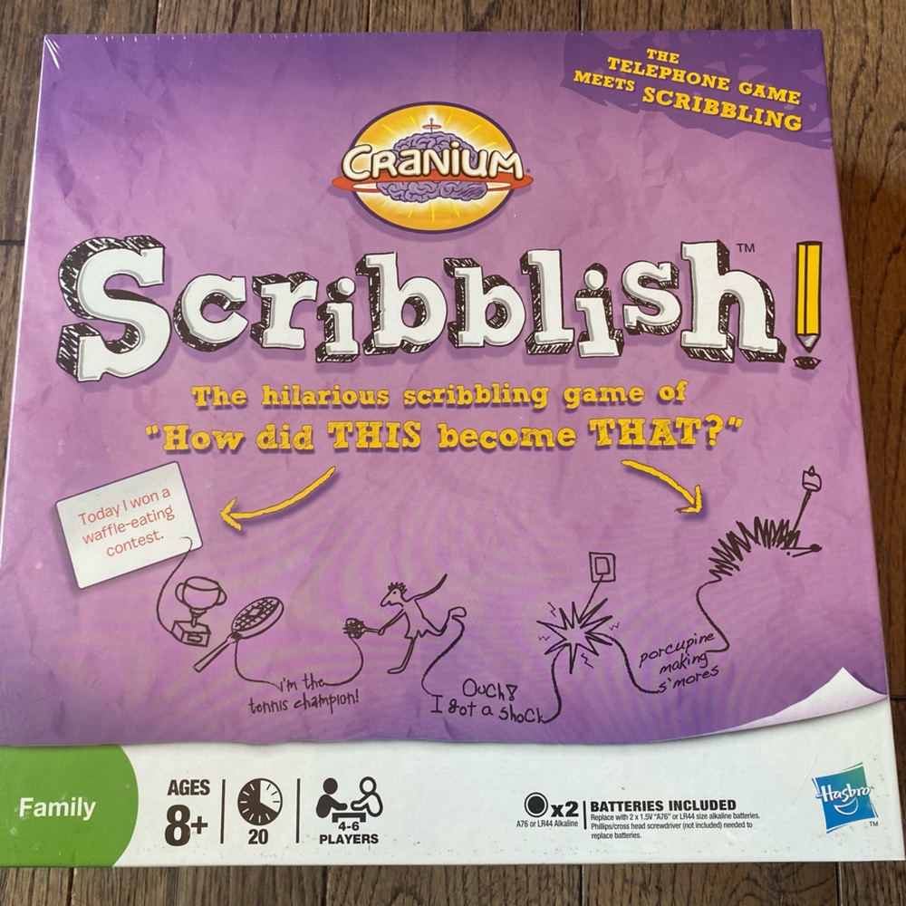 - New Cranium Scribblish game.